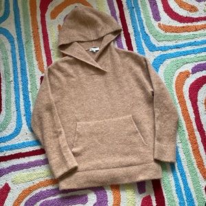 Vince Alpaca Blend Fuzzy Hoodie Sweatshirt